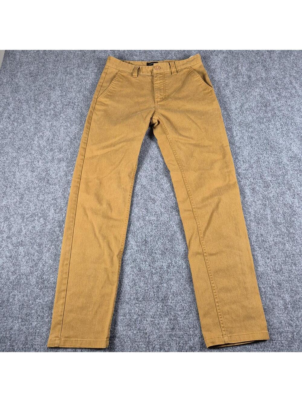 Brixton Chino Pants Mens Sz 28x28 Golden Brown Choice Slim Fit Preppy Office